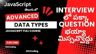 Master JavaScript Data Types Like A Pro in Telugu 2024