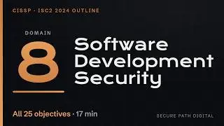 CISSP Domain 8: Software Development Security — All 25 Objectives in 17 Minutes
