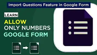 ALLOW ONLY NUMBERS IN GOOGLE FORMS