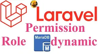 1 laravel 10x  Role and Permission form databases