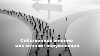 Собственное мнение или мнение окружающих