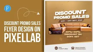 DISCOUNT PROMO SALES FLYER DESIGN ON PIXELLAB