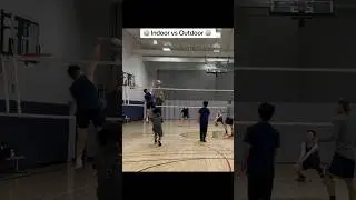 INDOOR vs OUTDOOR Volleyball 🏐 #volleyball #vball