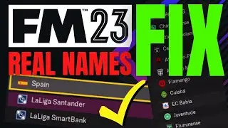 FM23 How to Get REAL Competition & Brazilian Club Names | Football Manager 2023 Tutorial