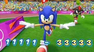 Mario & Sonic At The London 2012 Olympic Games Football Team Sonic Gameplay