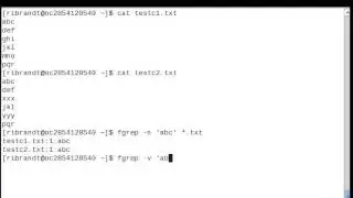 Linux Command (Fgrep)