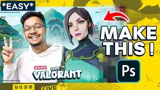 *Easy* Valorant thumbnail tutorial ! in Photoshop