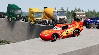 Lightning Mcqueen vs Narrow Roads | BeamNG.drive