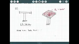Structural Analysis - Video 8:  Live Load Reduction Example 1 (Ref. ASCE 7-16)
