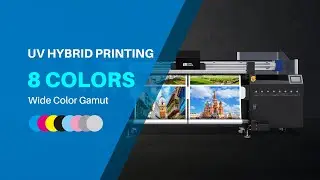 SinoColor HUV-2000S Series 8 Colors UV Hybrid Printer