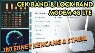 Cara Cek Band dan Lock Band Modem 4G LTE | Advan CPE Start