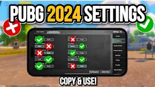 PUBG MOBILE  BEST SETTINGS 2024 🔥 THIS WILL CHANGE YOUR GAMING 📚