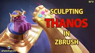 Sculpting Marvel's Thanos in Zbrush - Xploding Cube