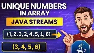 Find Unique Numbers in an Array Using Java Streams | Java Stream Interview Program