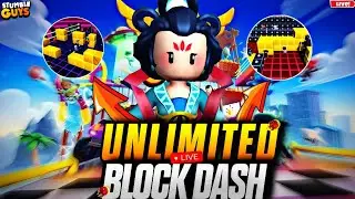 0.77.6 UNLIMITED BLOCK DASH | Stumble Guys Live #Stumbleguyslive#unlimitedblockdash