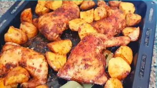 PERFECT ROASTED CHICKEN AND POTATOES: BAKED CHICKEN AND POTATOES STEP BY STEP