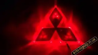 Подсветка значка Митсубиши. Подсветка эмблемы Mitsubishi
