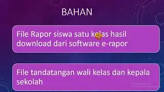 MEMBUAT TANDATANGAN DI RAPOR DAN MEMOTONG FILE PDF