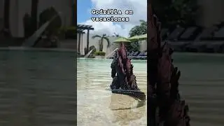 Godzilla de vacaciones 🏖️ #godzilla #godzillaminusone #godzilla2000 #vacation