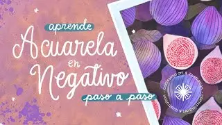 How to Paint WATERCOLOR in NEGATIVE ✨🎨