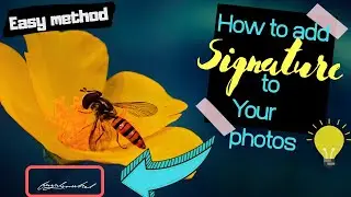 How to add signature to photos|Malayalam tutorial|easy method|snapseed|picsart