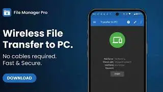 File Manager Pro: Wireless PC Transfer, App Manager & File Security for Android