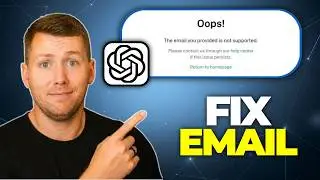 How to fix the email you provided is not supported in ChatGPT