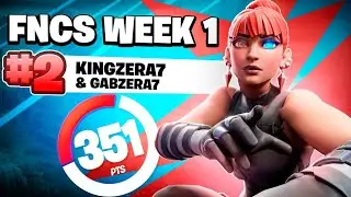 AMASSAMOS NA PRIMEIRA WEEK DA FNCS! w/@gabzeraftn 🥈