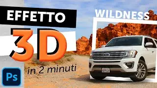 Come creare un FANTASTICO EFFETTO 3D con Photoshop cc