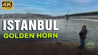Istanbul Golden Horn(Haliç) Walking Tour | Jan 2022 | 4K UHD 60 FPS