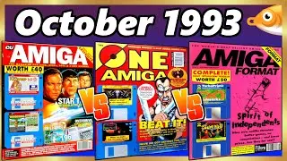 Cover Disk Face Off - October 1993 | CU Amiga, One For Amiga, Amiga Format