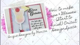 How to make Cups & Glasses - (Start to Finish) Cricut Design Space