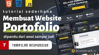 Membuat Website Responsive - Template Website Portofolio - Part 7