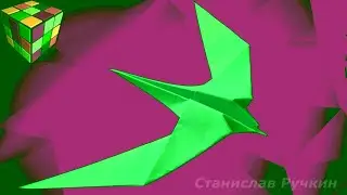 Как сделать ЛАСТОЧКУ из бумаги А4 своими руками за 10 минут. Поделки для детей