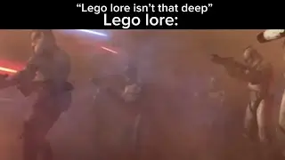Lego lore be like: