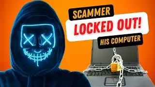 Cocky Scammer Gets His Computer Locked (HACKER REVENGE)