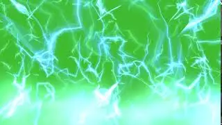 Green Screen Lightning Electricity