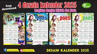4 DESAIN KALENDER TAHUN 2025 LENGKAP DENGAN HIJRIAH DAN JAWA