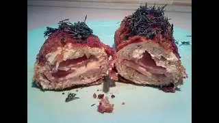Куриный Кордон Блю  или котлета по-Киевски на американский лад / Chicken Cordon Bleu with crusty