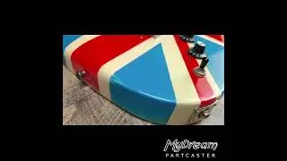 MyDream Partcaster Custom Built - Relic Union Jack Foil Cover PAF