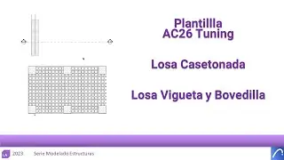 #archicad PLANTILLA AC26 TUNING  LOSA CASETONADA Y LOSA VIGUETA Y BOVEDILLA