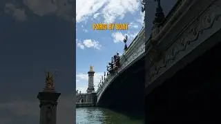 Paris by Boat 🇫🇷 #paris #travelshorts #seineriver #paristravelguide #parisferry