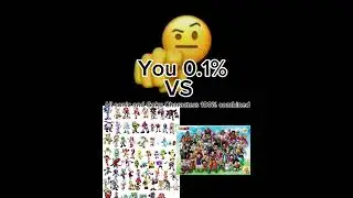 You 0.1% vs All sonic and goku characters 100% Combined