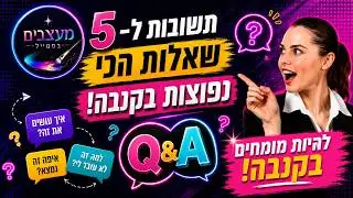 תשובות ל 5 השאלות הנפוצות ביותר על קנבה!🏆