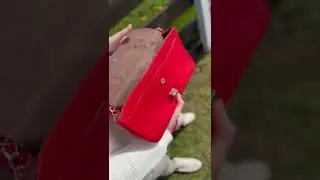 Обзор Модной Стильной сумки кросс боди ярко-красного цвета