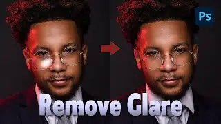 Remove Glare in 2 Steps -  Photoshop Tutorial (HINDI)