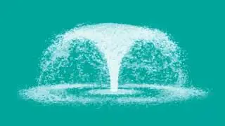 Water falling on green screen effect video for editing - 3d vfx water falling green screen video