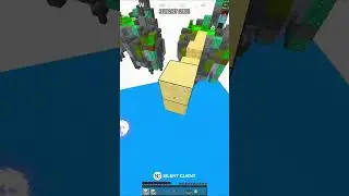 Telly Bridge + Drag Click Minecraft #minecraft #hypixel #mineman #tellybridge #bedwars #shorts