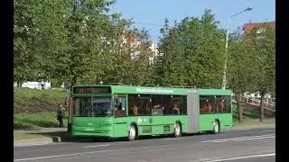 Витебск.Поездка на автобусе № 21 завод КПД - Смоленский рынок