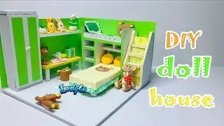 127】DIY MINIATURE DOLL HOUSE【Clay Tutorial┃Lovely4u】